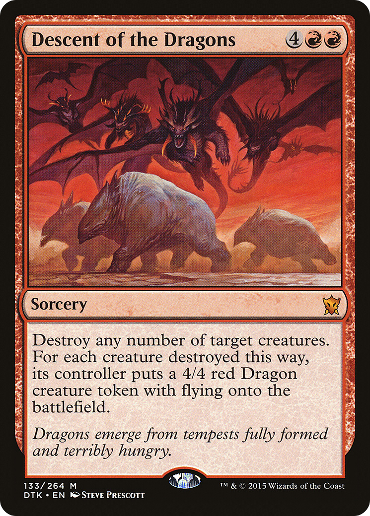 Image of Descent of the Dragons (DTK-133) - Dragons of Tarkir