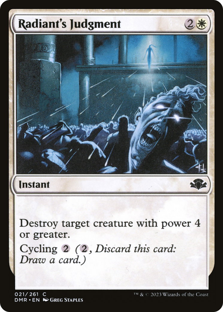 Image of Radiant's Judgment (DMR-021) - Dominaria Remastered Foil