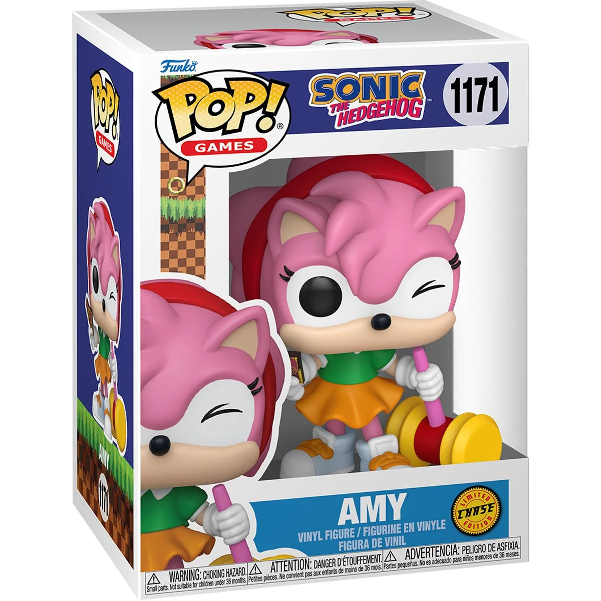 Image of Sonic the Hedgehog Amy Funko Pop! Vinyl Figure #1171 Chase