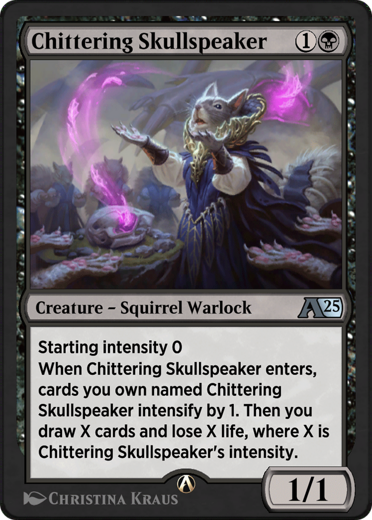 Image of Chittering Skullspeaker (YBLB-009) - Alchemy: Bloomburrow