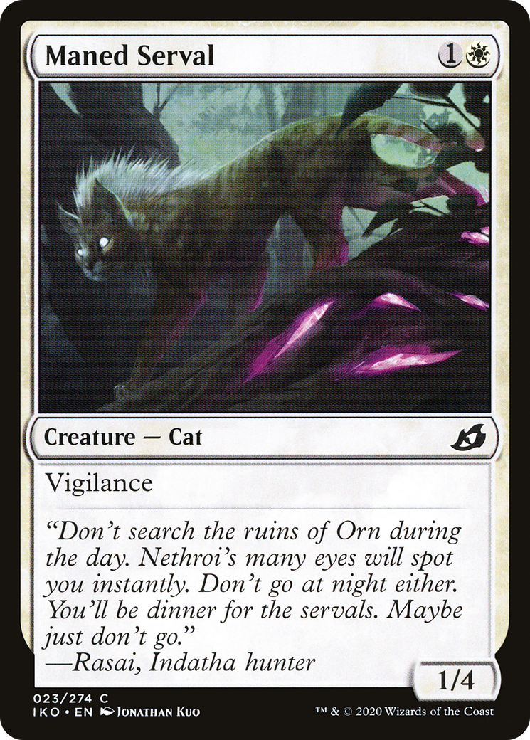 Image of Maned Serval (IKO-023) - Ikoria: Lair of Behemoths