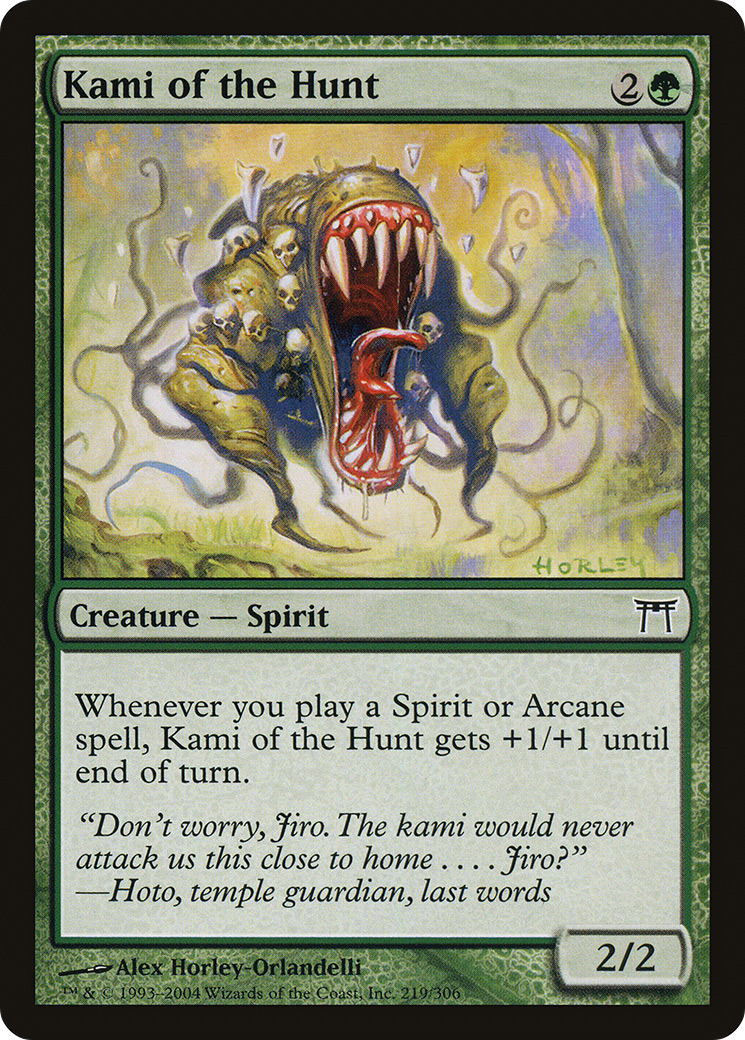 Image of Kami of the Hunt (CHK-219) - Champions of Kamigawa