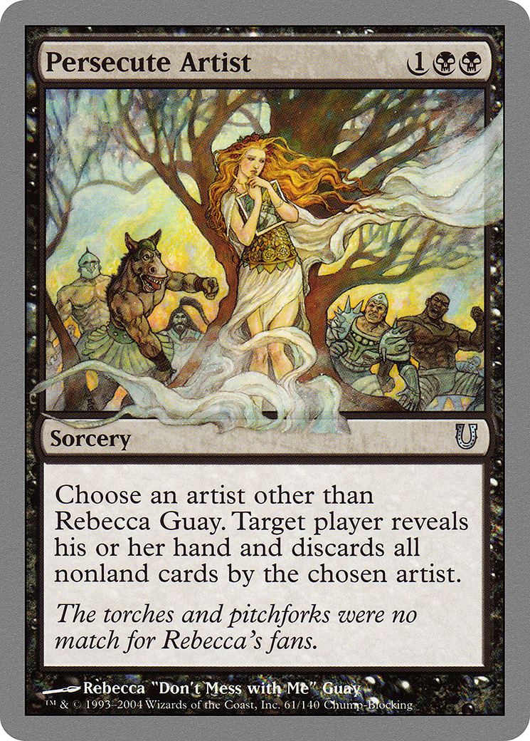 Image of Persecute Artist (UNH-061) - Unhinged Foil