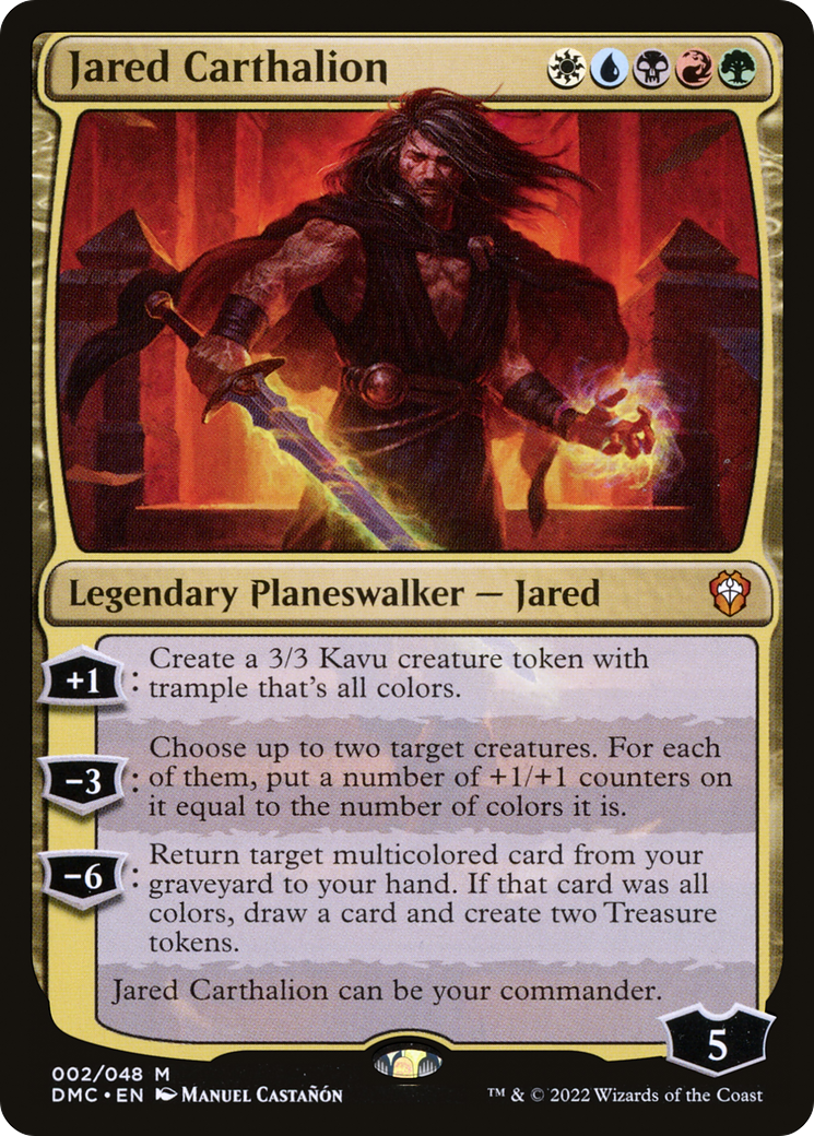 Image of Jared Carthalion (DMC-002) - Dominaria United Commander Foil