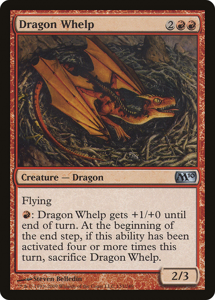 Image of Dragon Whelp (M10-133) - Magic 2010 Foil