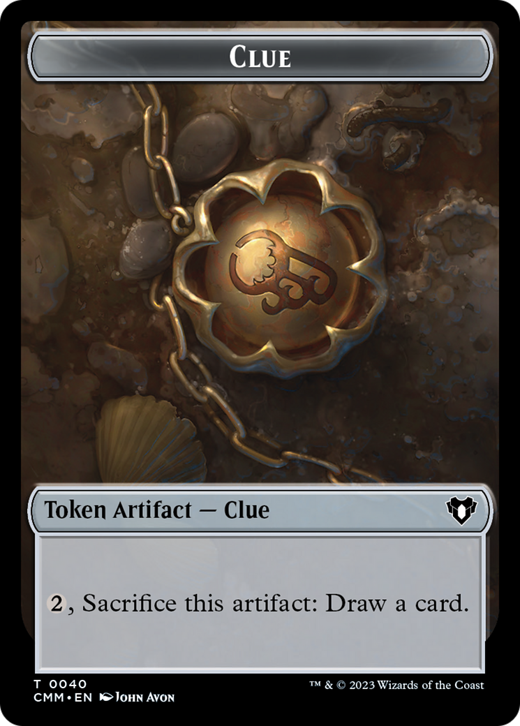 Image of Clue (TCMM-040) - Commander Masters Tokens Foil