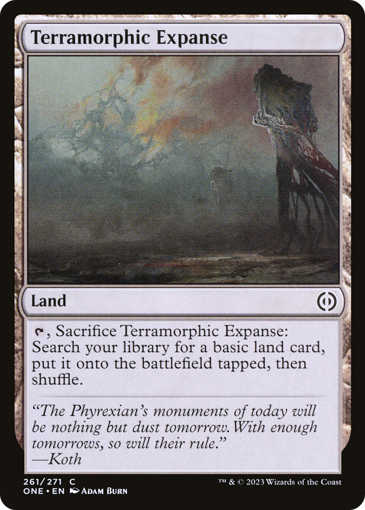 Image of Terramorphic Expanse (ONE-261) - Phyrexia: All Will Be One Foil