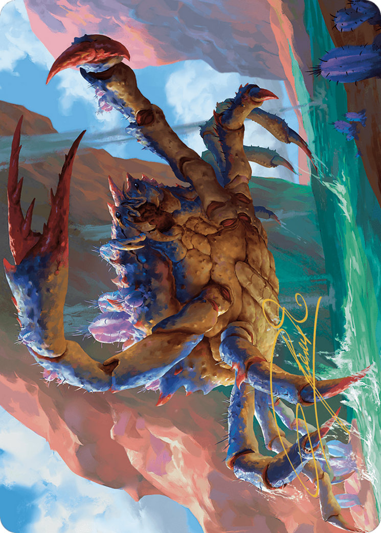 Image of Canyon Crab // Canyon Crab (AOTJ-004) - Outlaws of Thunder Junction Art Series (Borderless) Foil