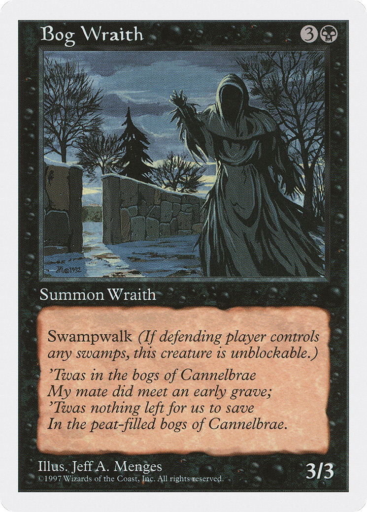 Image of Bog Wraith (5ED-147) - Fifth Edition