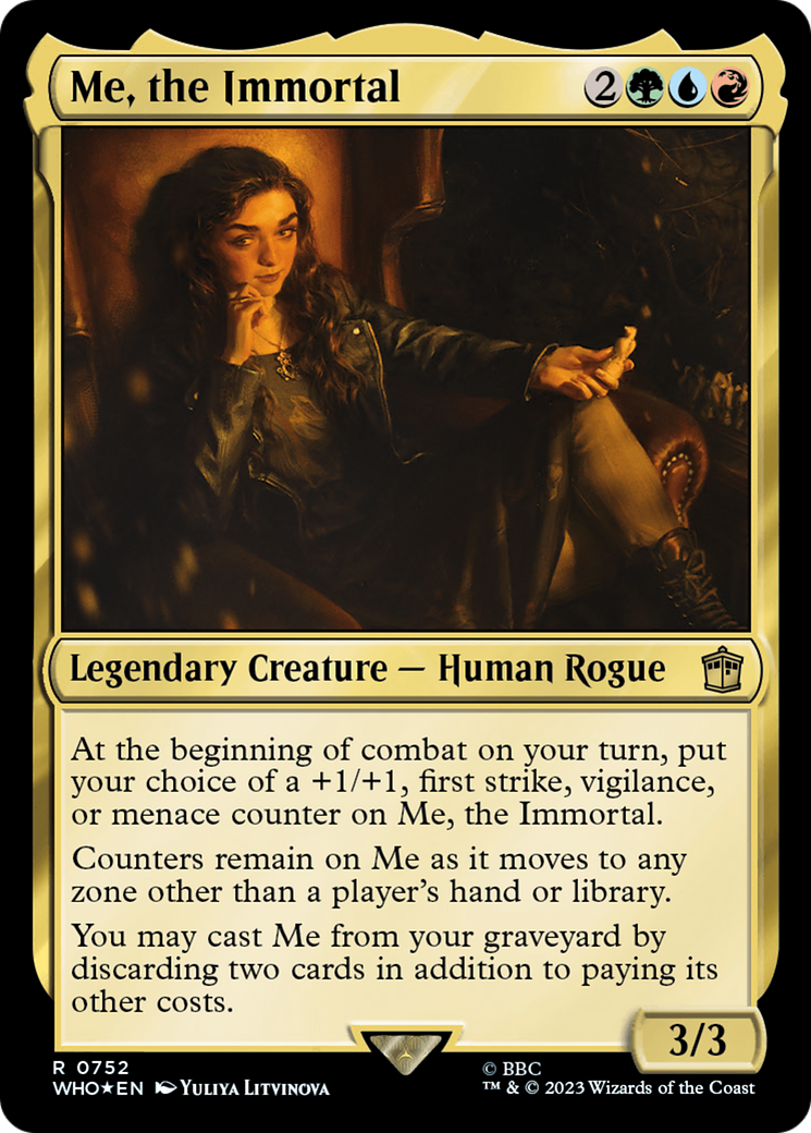 Image of Me, the Immortal (Surge Foil) (WHO-752) - Doctor Who Foil
