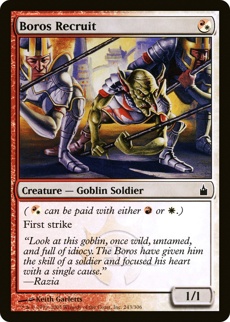 Image of Boros Recruit (RAV-243) - Ravnica: City of Guilds