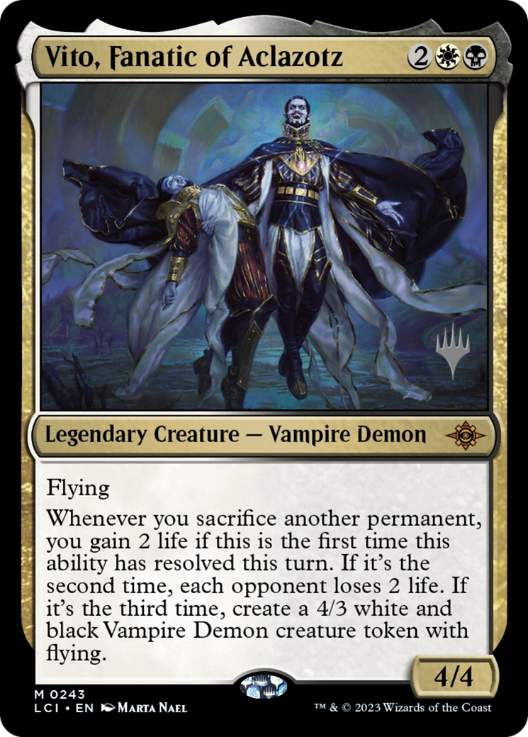 Image of Vito, Fanatic of Aclazotz (PPLCI-243) - The Lost Caverns of Ixalan Promos Foil