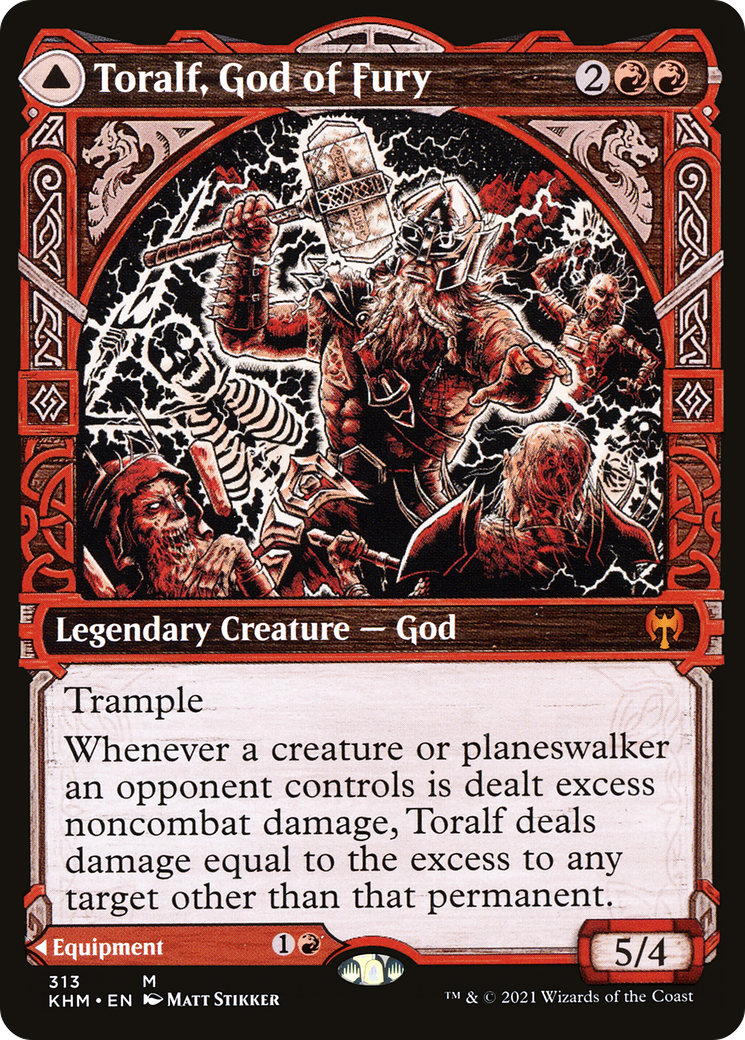 Image of Toralf, God of Fury (Showcase) (KHM-313) - Kaldheim: (Showcase)