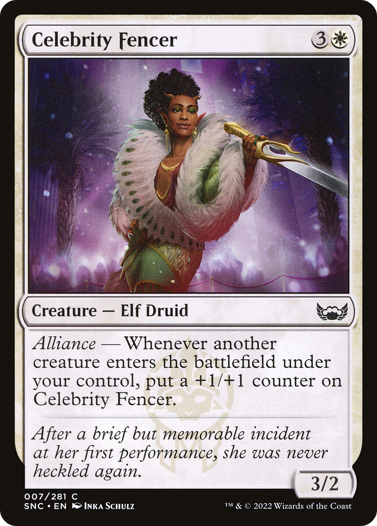 Image of Celebrity Fencer (SNC-007) - Streets of New Capenna Foil