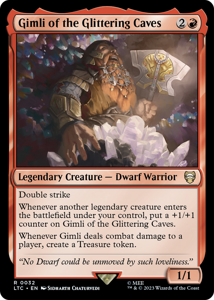 Image of Gimli of the Glittering Caves (LTC-032) - Tales of Middle-earth Commander
