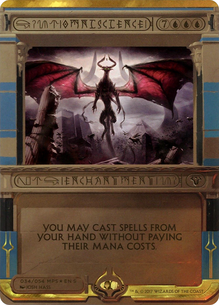 Image of Omniscience (MPS2-034) - Amonkhet Invocations (Borderless) Foil