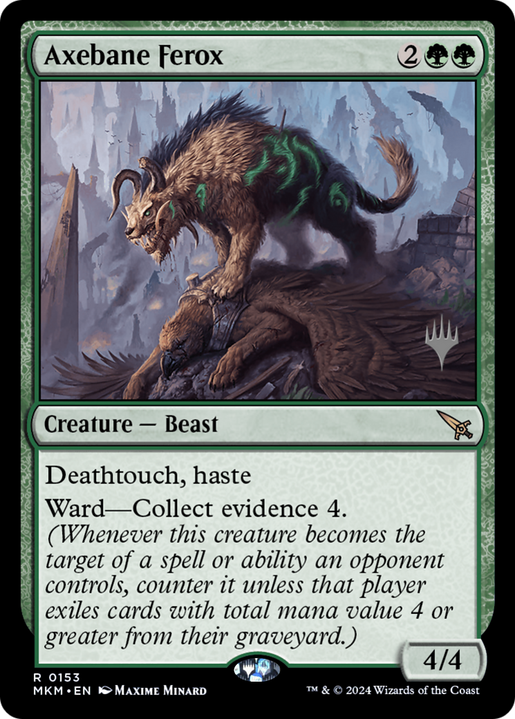 Image of Axebane Ferox (PPMKM-153) - Murders at Karlov Manor Promos
