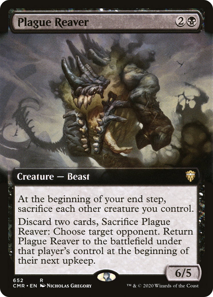 Image of Plague Reaver (Extended Art) (CMR-652) - Commander Legends: (Extended Art) Foil