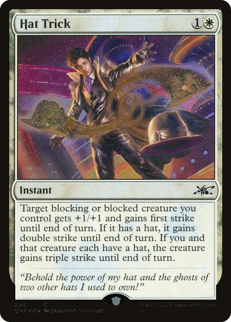 Image of Hat Trick (Galaxy Foil) (UNF-299) - Unfinity Foil