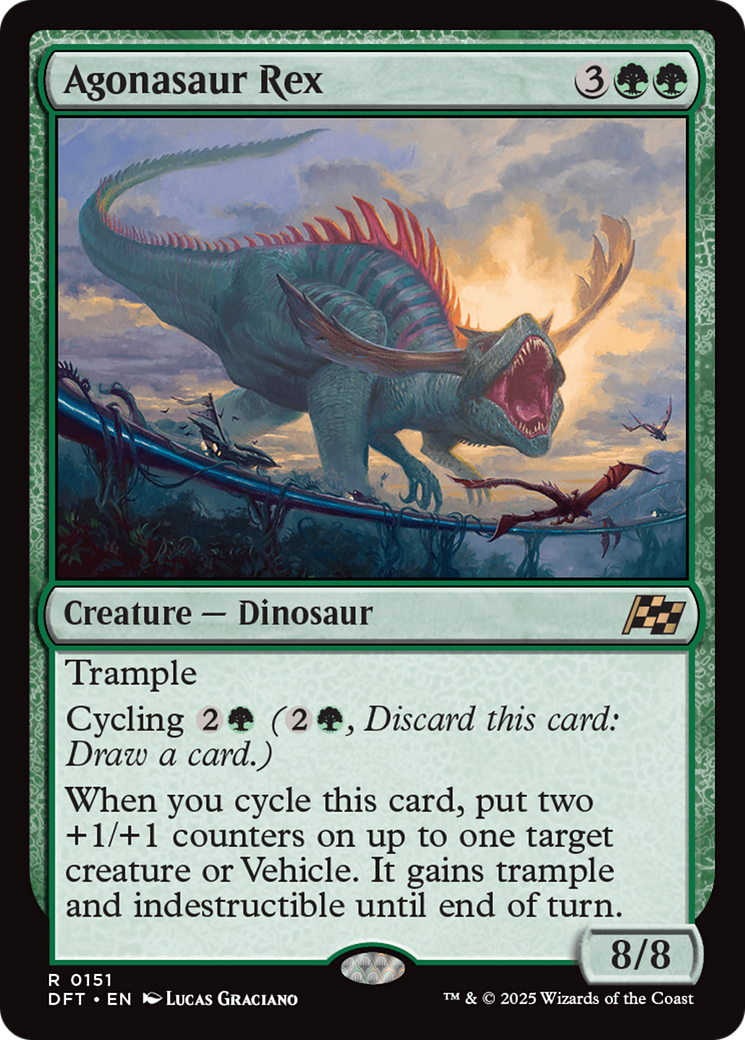 Image of Agonasaur Rex (DFT-151) - Aetherdrift Foil