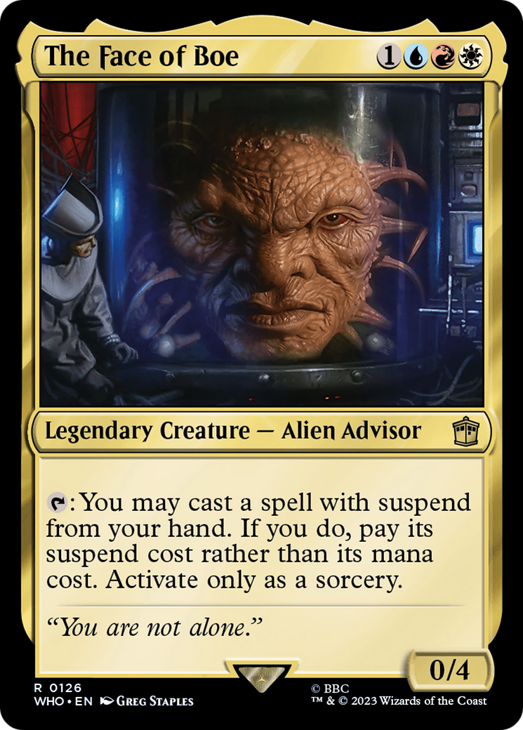 Image of The Face of Boe (WHO-126) - Doctor Who Foil