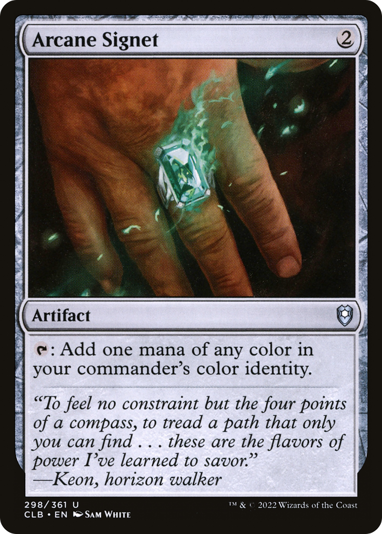 Image of Arcane Signet (CLB-298) - Commander Legends: Battle for Baldur's Gate Foil