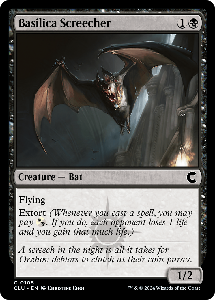 Image of Basilica Screecher (CLU-105) - Ravnica: Clue Edition