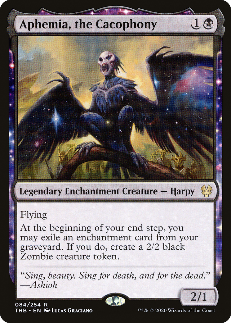 Image of Aphemia, the Cacophony (THB-084) - Theros Beyond Death: (enchantment) Foil
