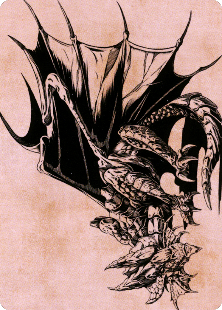 Image of Ancient Copper Dragon // Ancient Copper Dragon (ACLB-052) - Battle for Baldur's Gate Art Series (Borderless) Foil