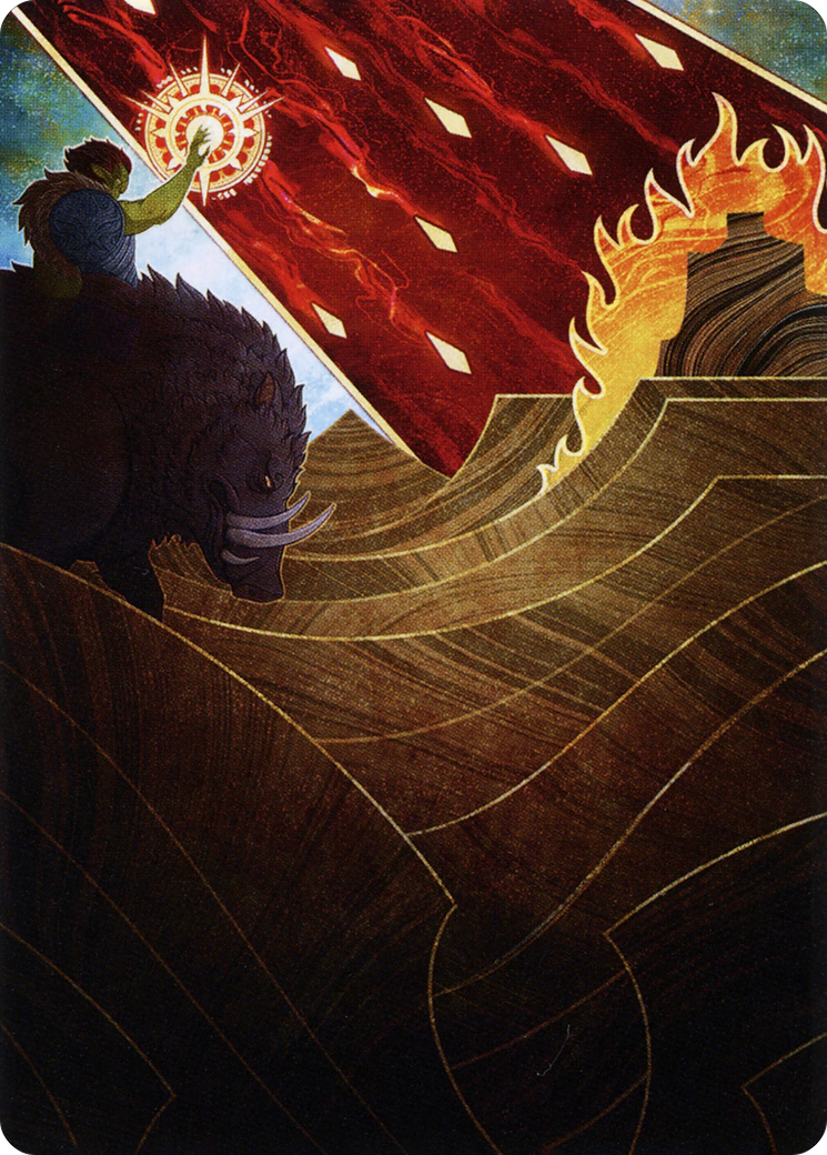 Image of Stone Rain // Stone Rain (ASTX-077) - Strixhaven Art Series (Borderless) Foil