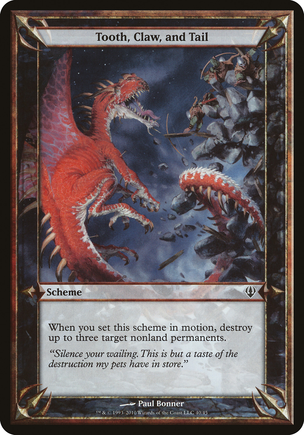 Image of Tooth, Claw, and Tail (Archenemy) (OVER-) - Archenemy Schemes