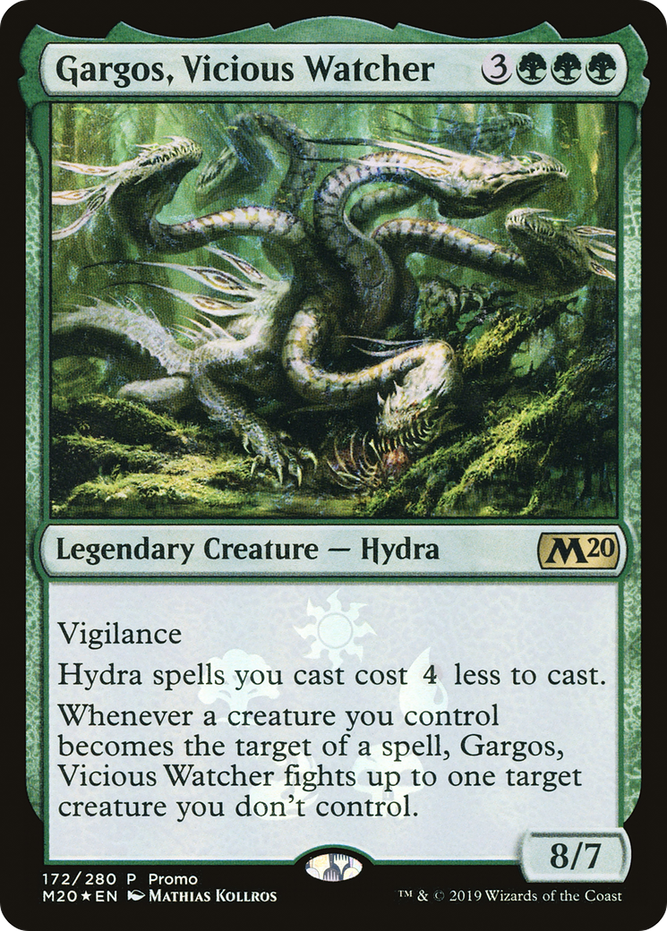 Image of Gargos, Vicious Watcher (MEDIA-172) - Core Set 2020 Promos Foil
