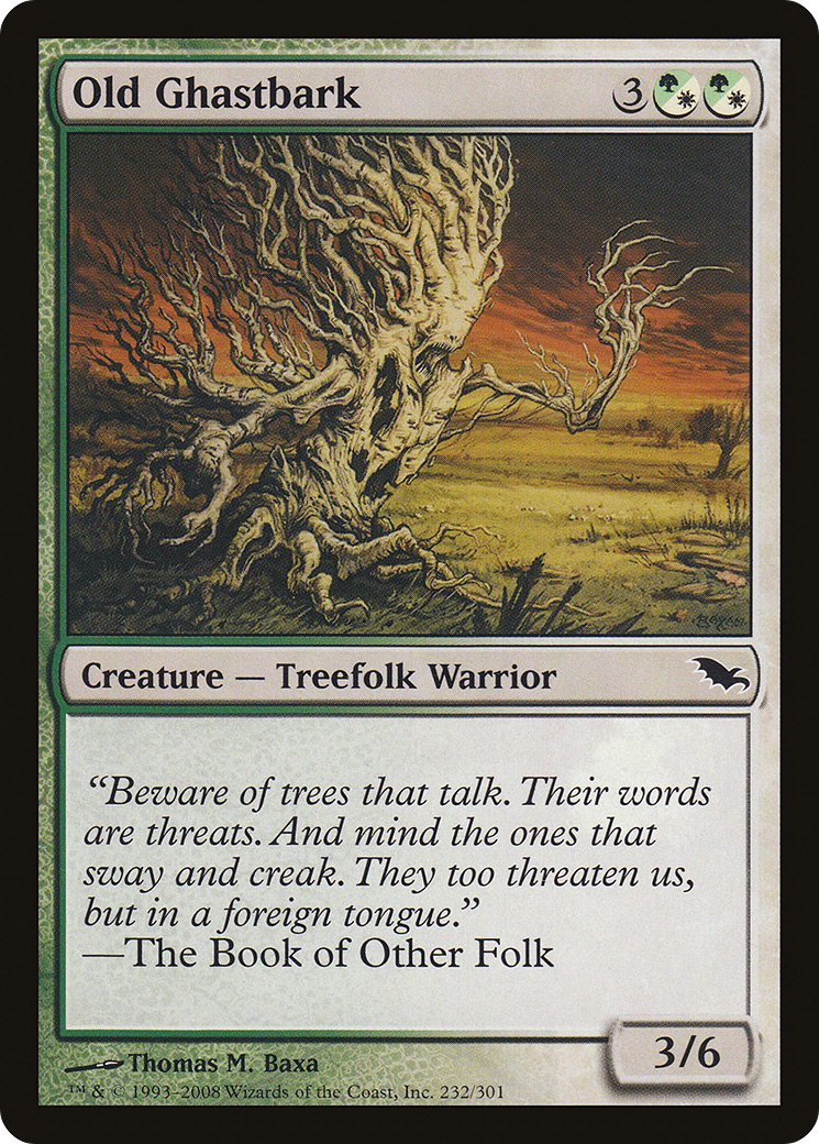 Image of Old Ghastbark (SHM-232) - Shadowmoor Foil