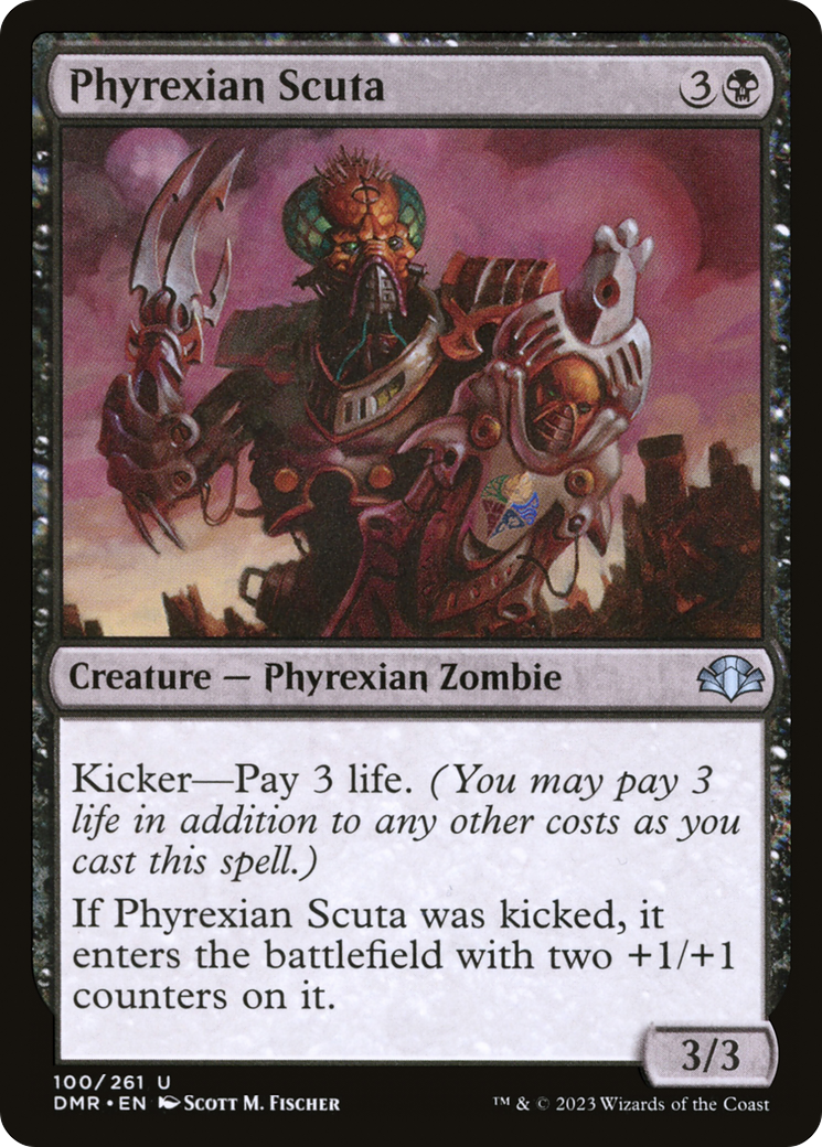Image of Phyrexian Scuta (DMR-100) - Dominaria Remastered Foil