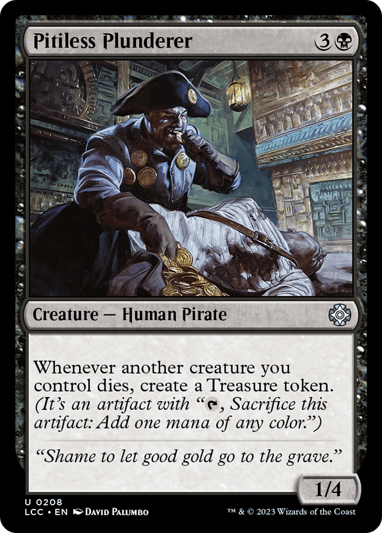 Image of Pitiless Plunderer (LCC-208) - The Lost Caverns of Ixalan Commander