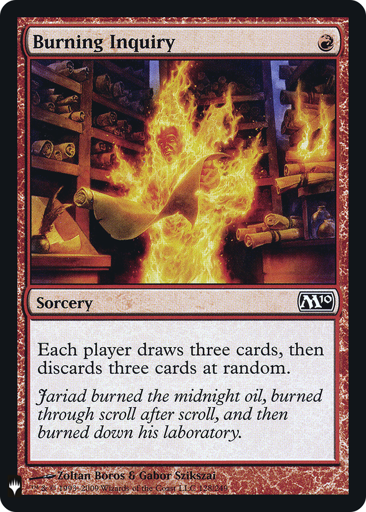 Image of Burning Inquiry (LIST-M10-128) - The List Foil
