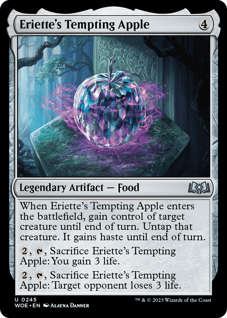Image of Eriette's Tempting Apple (WOE-245) - Wilds of Eldraine Foil