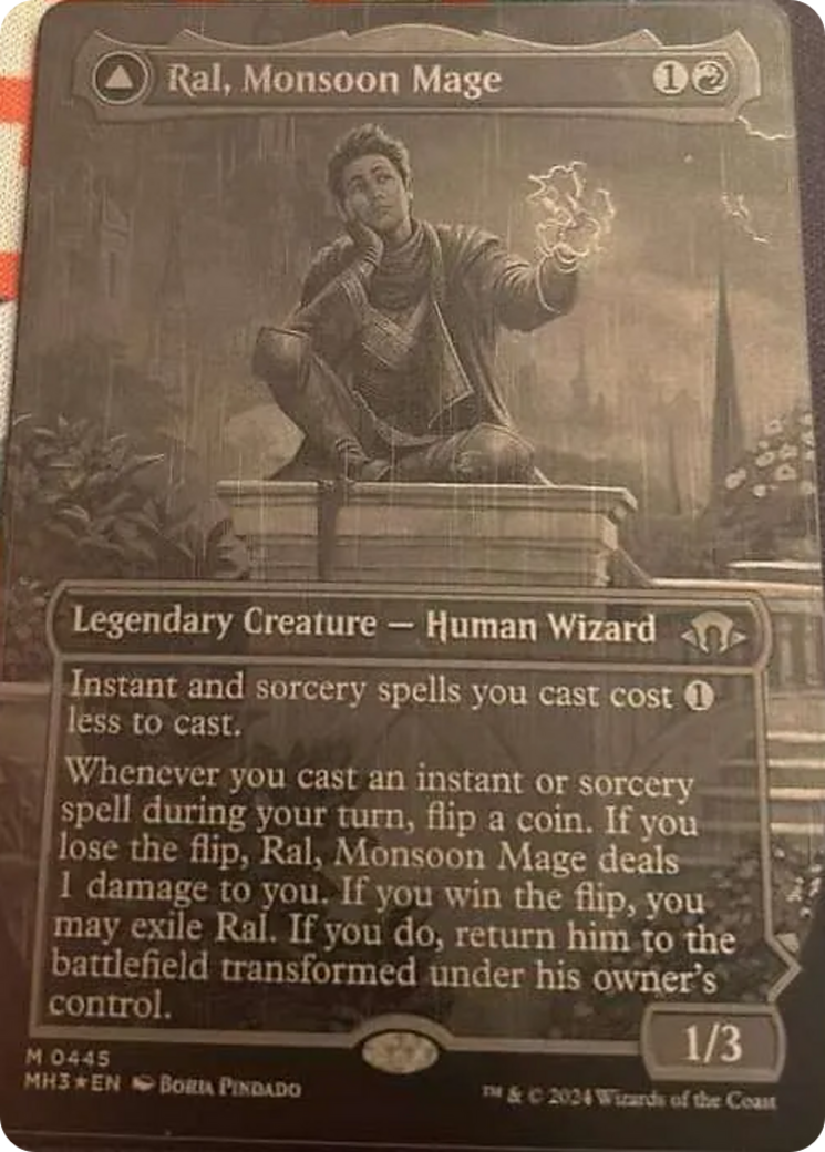 Image of Ral, Monsoon Mage // Ral, Leyline Prodigy (PURL-445) - URL/Convention Promos (Borderless) Foil