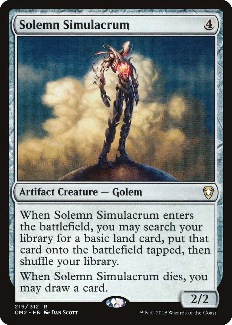 Image of Solemn Simulacrum (219) (CM2-219) - Commander Anthology Volume II