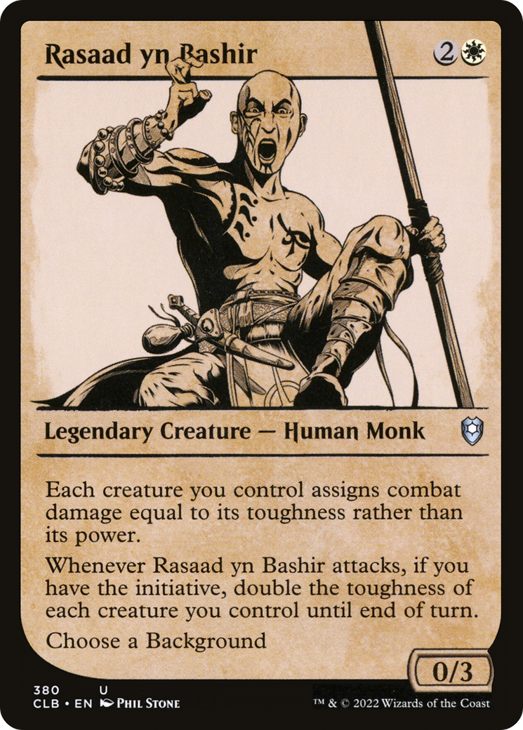 Image of Rasaad yn Bashir (Showcase) (CLB-380) - Commander Legends: Battle for Baldur's Gate: (Showcase)