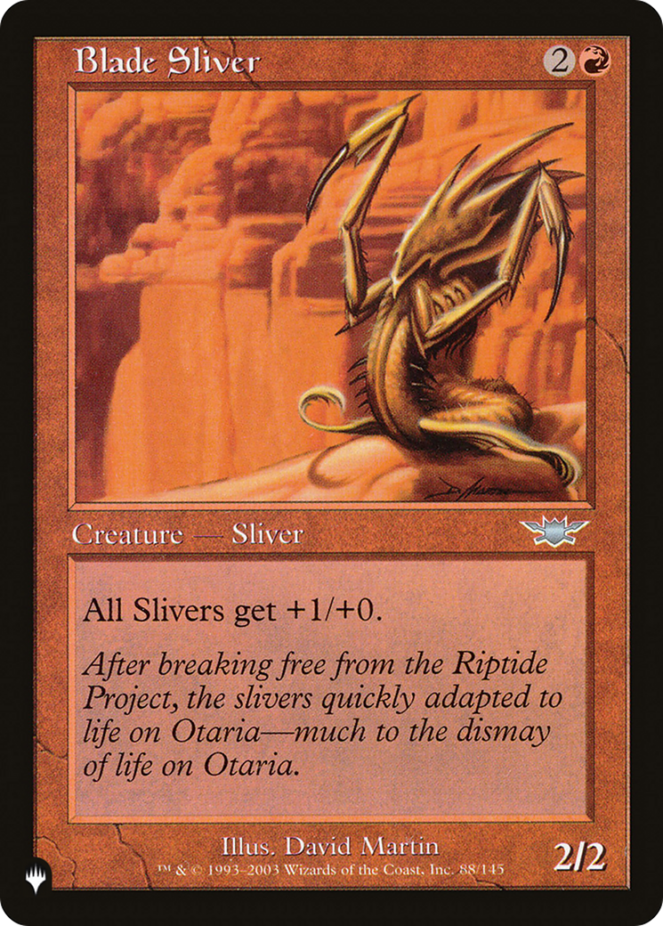 Image of Blade Sliver (LIST-LGN-88) - The List