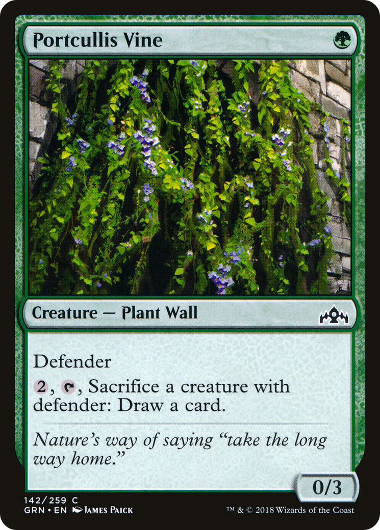 Image of Portcullis Vine (GRN-142) - Guilds of Ravnica Foil