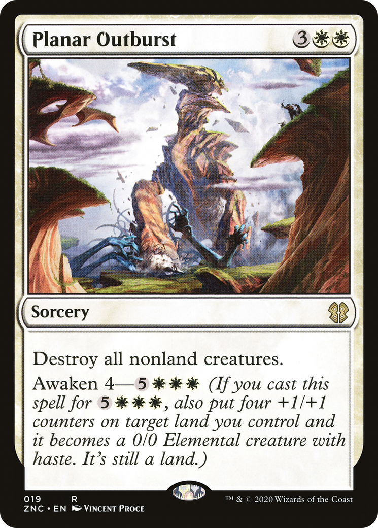 Image of Planar Outburst (ZNC-019) - Zendikar Rising Commander