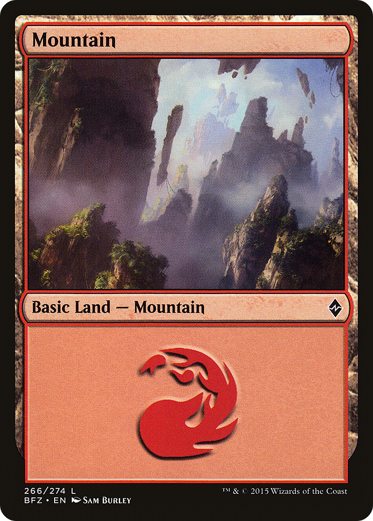 Image of Mountain (BFZ-266A) - Battle for Zendikar