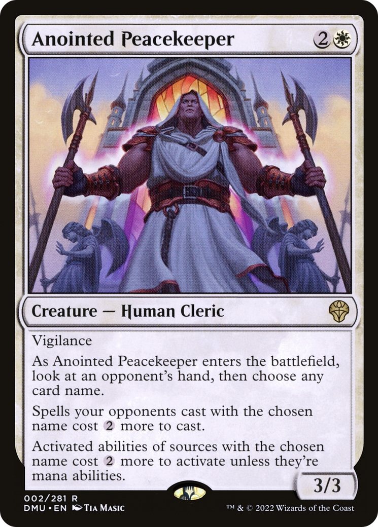 Image of Anointed Peacekeeper (DMU-002) - Dominaria United