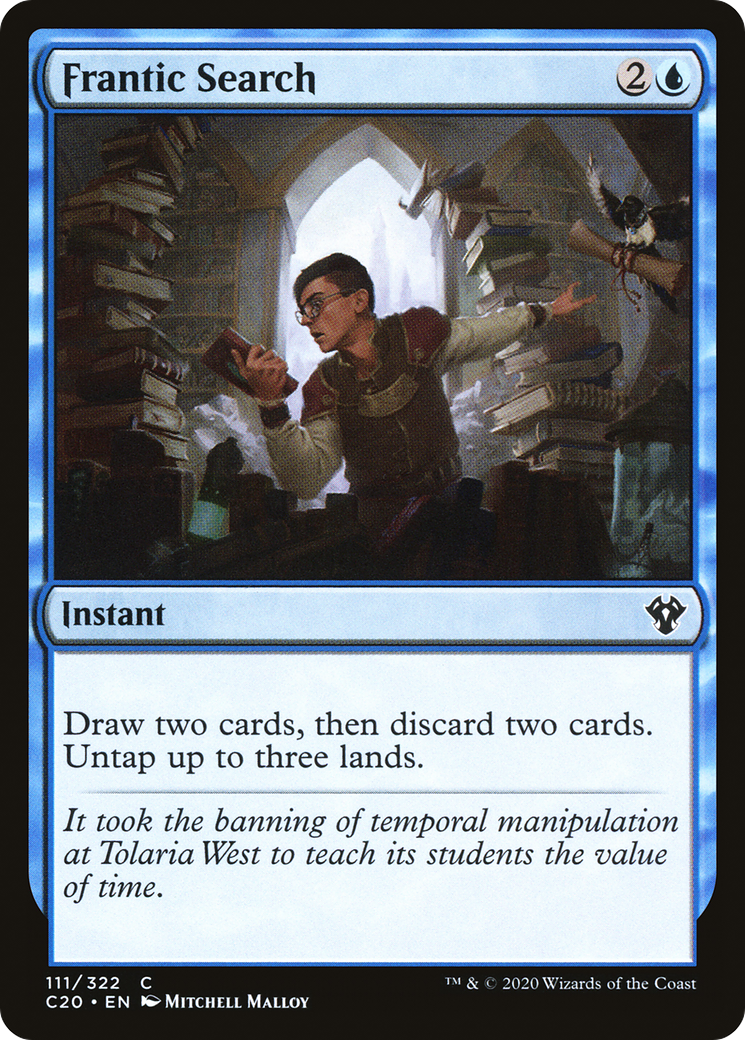 Image of Frantic Search (C20-111) - Commander 2020