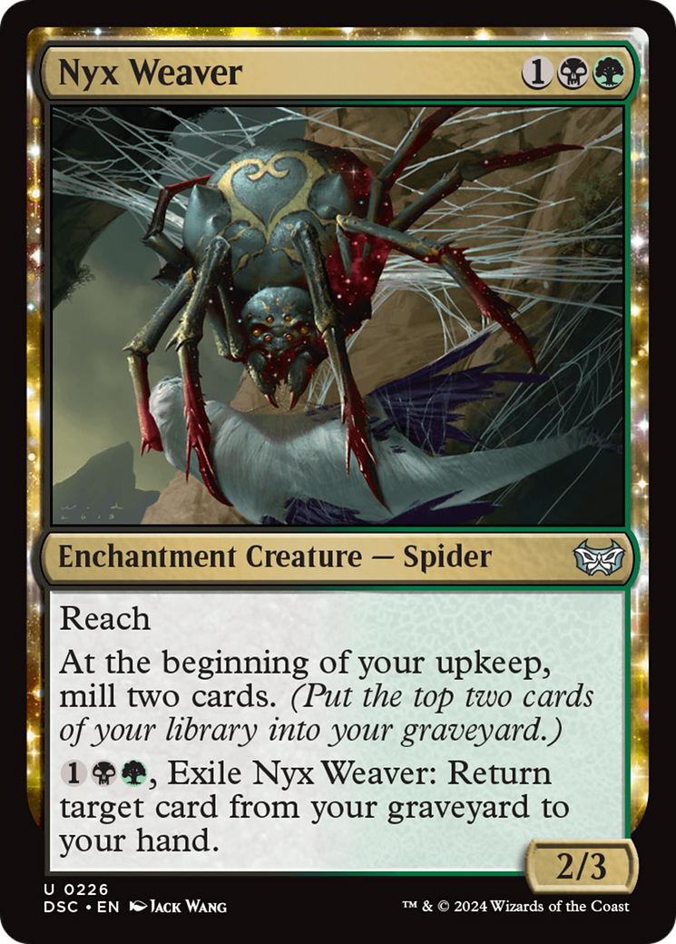 Image of Nyx Weaver (DSC-226) - Duskmourn: House of Horror Commander: (enchantment)