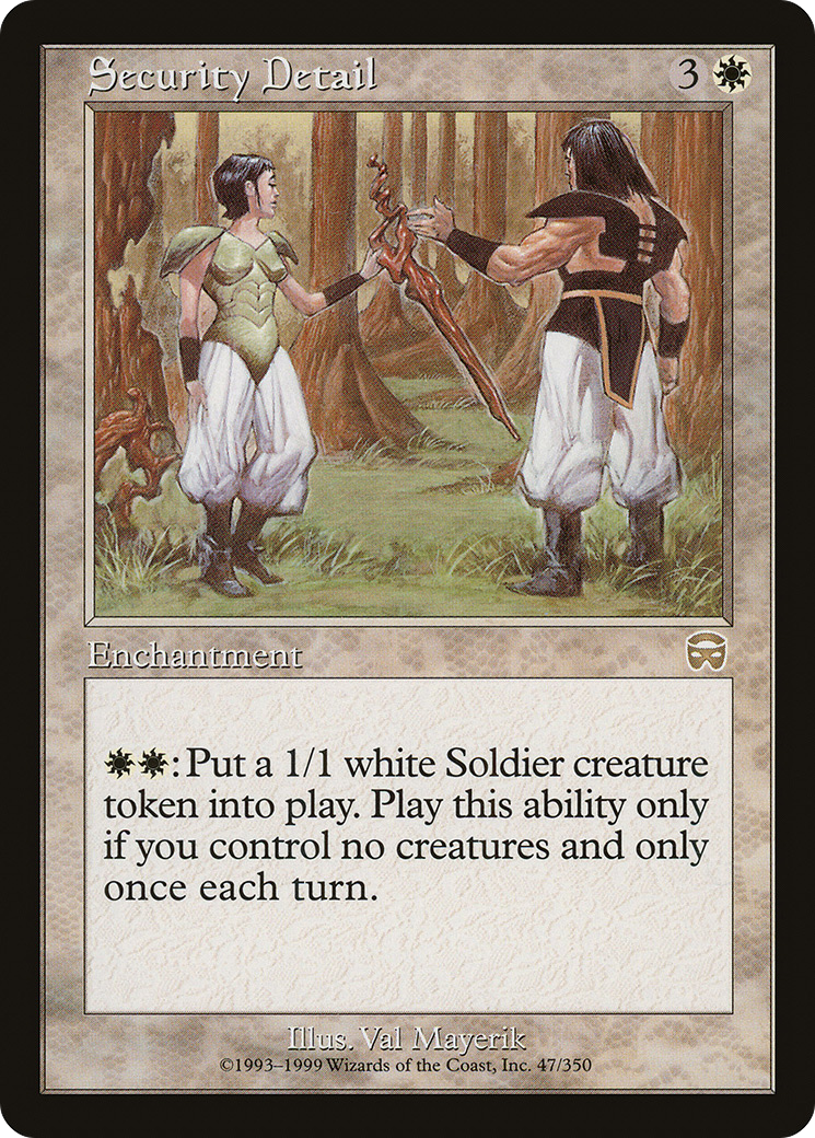 Image of Security Detail (MMQ-047) - Mercadian Masques