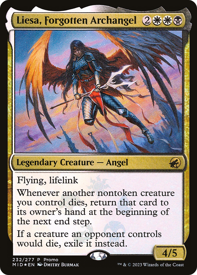 Image of Liesa, Forgotten Archangel (MEDIA-232★) - Innistrad: Midnight Hunt Promos Foil