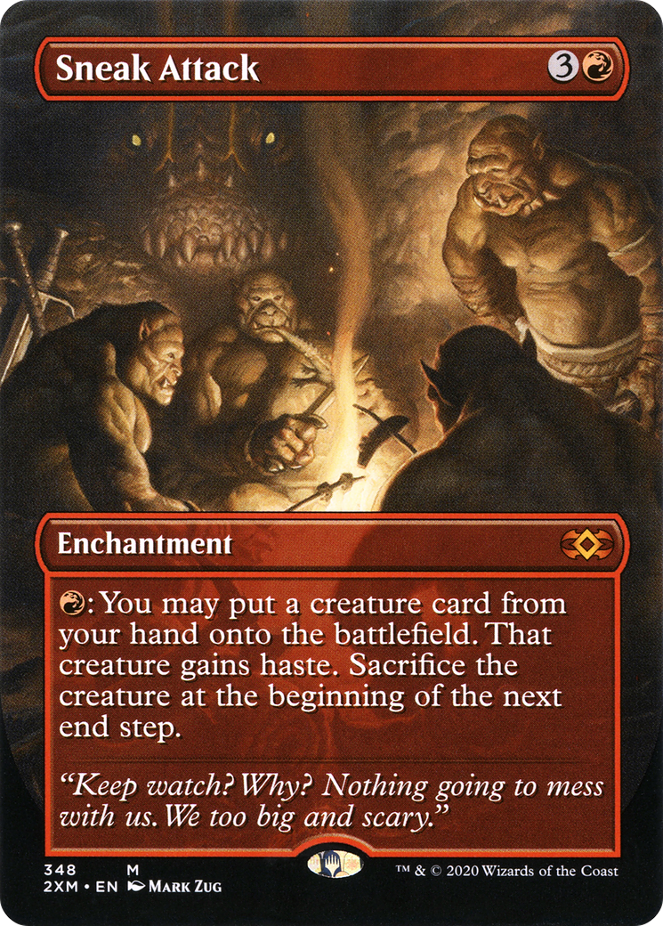 Image of Sneak Attack (Borderless) (2XM-348) - Double Masters (Borderless)